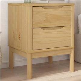 vidaXL Mesa de cabeceira 45x39x57 cm pinho maciço castanho mel