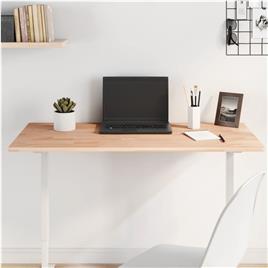 vidaXL Tampo de mesa retangular 100x60x1,5 cm madeira de faia maciça