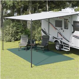 vidaXL Tapete de campismo 4,5x2,5 m verde