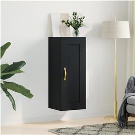 vidaXL Armário de parede 34,5x34x90 cm derivados de madeira preto