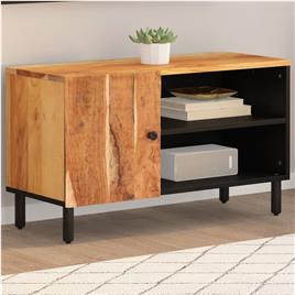 vidaXL Móvel de TV 80x33x46 cm madeira de acácia maciça