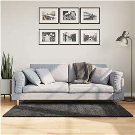 vidaXL Tapete shaggy de pelo alto PAMPLONA 120x170 cm antracite