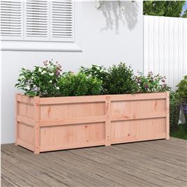 vidaXL Vaso/floreira de jardim 150x50x50 cm madeira de douglas maciça