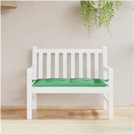 vidaXL Almofadão p/ banco de jardim 110x50x7cm tecido oxford verde