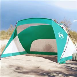 vidaXL Tenda de praia 274x178x170/148 cm poliéster 185T verde-mar