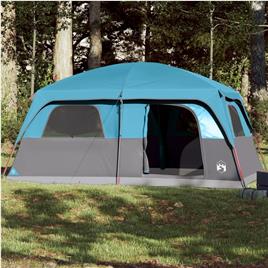 vidaXL Tenda familiar para 10 pessoas impermeável azul