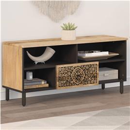 vidaXL Móvel de TV 100x33x46 cm madeira de mangueira maciça