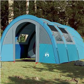 vidaXL Tenda de campismo túnel para 4 pessoas impermeável azul