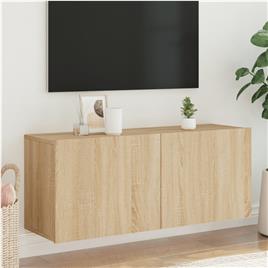 vidaXL Móvel de parede para TV 100x30x41 cm carvalho sonoma
