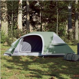 vidaXL Tenda de campismo cúpula para 1 pessoa impermeável verde