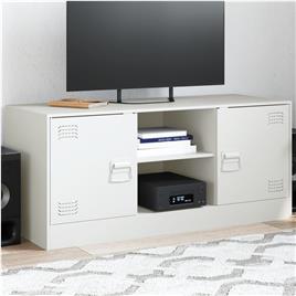 vidaXL Móvel de TV 99x39x44 cm aço branco
