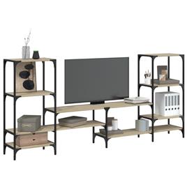 vidaXL Armário TV 206,5x28,5x95cm derivados de madeira carvalho sonoma