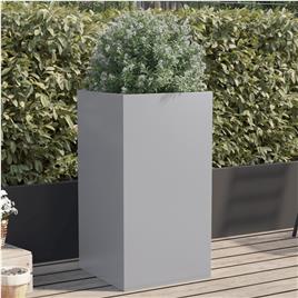 vidaXL Vaso/floreira 42x38x75 cm aço galvanizado prateado