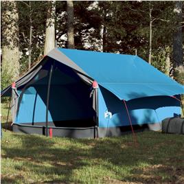 vidaXL Tenda de campismo para 2 pessoas tecido impermeável azul