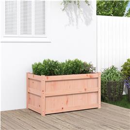 vidaXL Vaso/floreira de jardim 90x50x50 cm madeira de douglas maciça