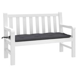 vidaXL Almofadão p/ banco de jardim 120x50x7cm tecido oxford antracite