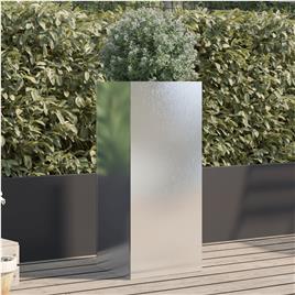 vidaXL Vaso/floreira 32x29x75 cm aço inoxidável prateado