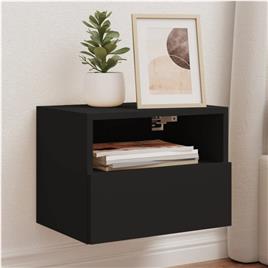 vidaXL Móveis de parede p/ TV 2 pcs 40x30x30cm derivados madeira preto