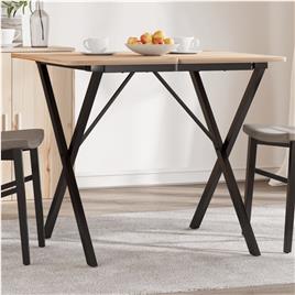 vidaXL Pernas para mesa de jantar estrutura em X ferro fundido