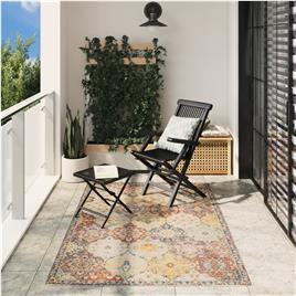 vidaXL Tapete de interior e exterior design vintage ARBIZU 140x200 cm