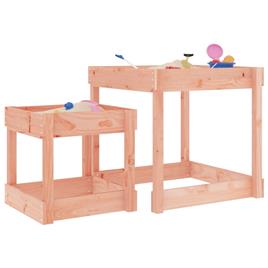 vidaXL Mesas de areia 2 pcs madeira de douglas maciça