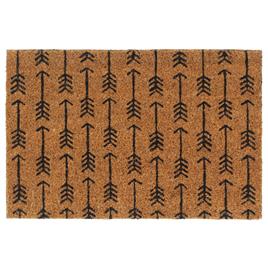 vidaXL Tapete de porta 40x60 cm fibra de coco tufada natural