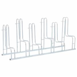vidaXL Suporte independente para 6 bicicletas aço galvanizado