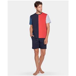 Eden Park Pijama colorblock, de mangas curtas