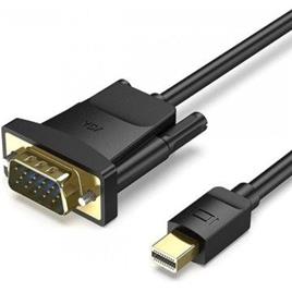 Cabo Conversor Vention HFDBG/ Mini DisplayPort Macho - VGA Fêmea/ 1,5m/ Preto