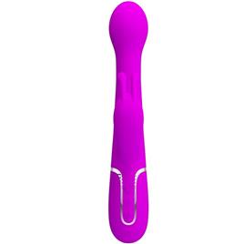 PRETTY LOVE - VIBRADOR DEJON COELHO 3 EM 1 MULTIFUNO VIOLETA