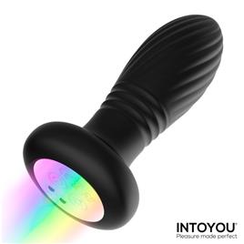 Tiany Plug Anal con Thrusting y Luces Led con Control Remoto