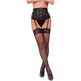 LIVCO CORSETTI FASHION - PONCZOCHY AUFDARIA BODYSTOCKING PRETO L/XL