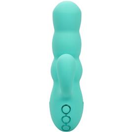 CALIFORNIA EXOTICS - VIBRADOR DEL MAR DIVA RABBIR AQUA GREEN POR CALIFORNIA DREAMING