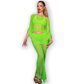 CHILIROSE - CR 4666 TOP E SAIA VERDE S/M