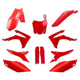Polisport Off Road Mx Full Honda Crf250r 14-17 / Crf450r 13-16 Plastics Kit Vermelho