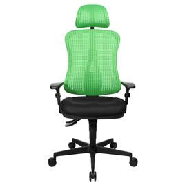 TOPSTAR Cadeira Operativa Headpoint Sy, Tecido e Rede Mesh, Verde