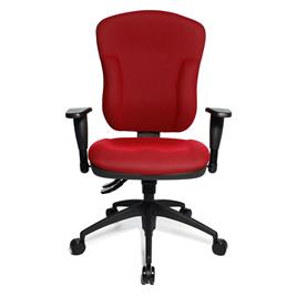 TOPSTAR Cadeira Operativa WellPoint 30 Sy, Tecido, Vermelho