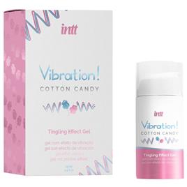 INTT - PODEROSO ESTIMULANTE ÍNTIMO ALGODÃO DOCE GEL VIBRADOR LÍQUIDO 15 ML