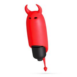 O-PET DIABO COM BALA DE 10 VIBRA??ES VERMELHO CRUSHIOUS