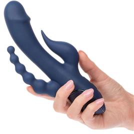 CALIFORNIA EXOTICS - VIBRADOR TRIPLO ORGASM AZUL