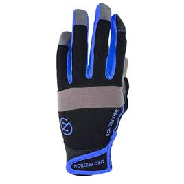 Zero Friction Work Sueded Palm Gloves Azul,Preto