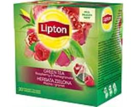 Infusão Lipton Pyramides Green Framboesa E Romã 20 Saquetas