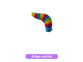 Fidget Rainbow Caterpil Kidzup Cores Sortidas