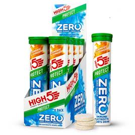 High5 Zero Protect Tablets Box 8 X 20 Units Turmeric & Ginger Transparente