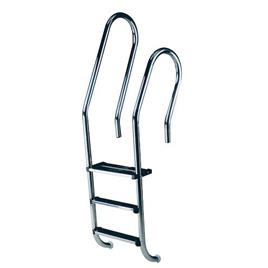 Astralpool Mixta Aisi316 Pool Ladder 2 Steps + 1 Double Safety Step Prateado