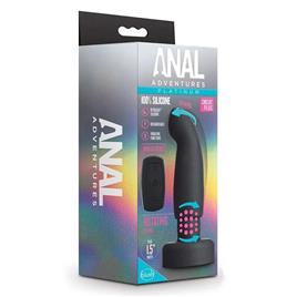 Blush Anal Adventures Platinum Circuit Vibrator Plug Preto