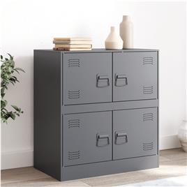 vidaXL Aparador 67x39x73 cm aço antracite