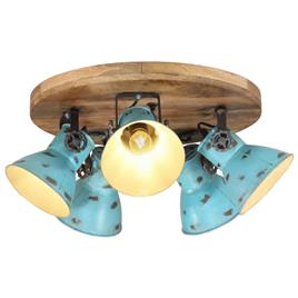 vidaXL Candeeiro de teto 25 W 50x50x25 cm E27 azul desgastado