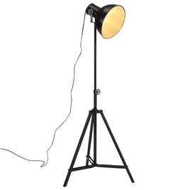 vidaXL Candeeiro de pé 25 W 61x61x90/150 cm E27 preto