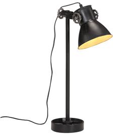 vidaXL Candeeiro de secretária 25 W 15x15x55 cm E27 preto